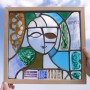 YONA'S PORTRAIT, STAINED GLASS, 2012